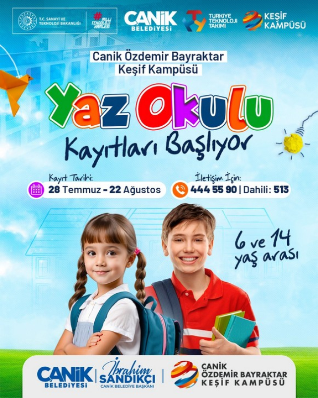 Canik'te Bilim ve Teknoloji Dolu Yaz Başlıyor!