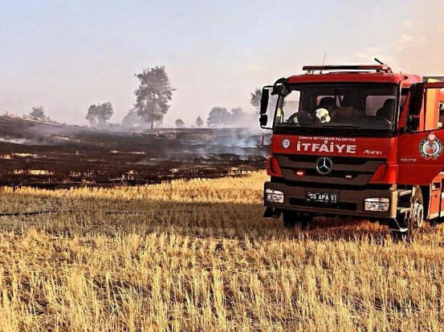 Samsun İtfaiyesi 6 Ayda 263 Orman Ve Anız Yangınına Müdahale Etti!