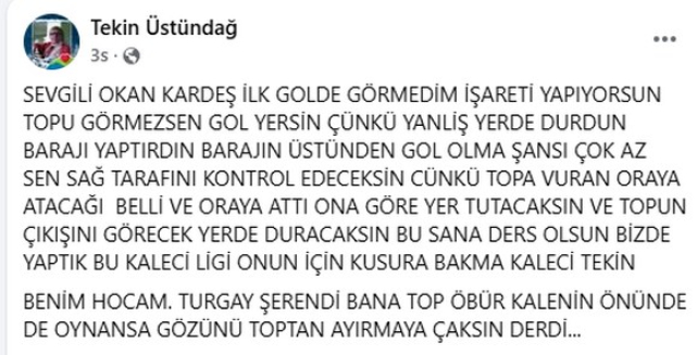 Samsunspor’un Efsane Kalecisinden Okan Kocuk’a Nasihat!
