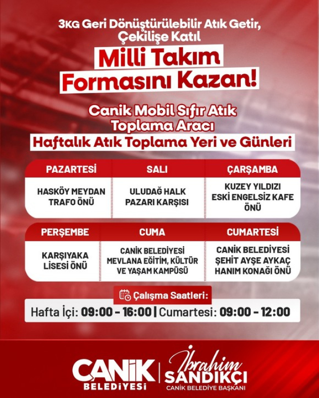 Canik Belediyesi Yine Alkışları Topladı! Atık Getirene Milli Takım Forması Hediye!