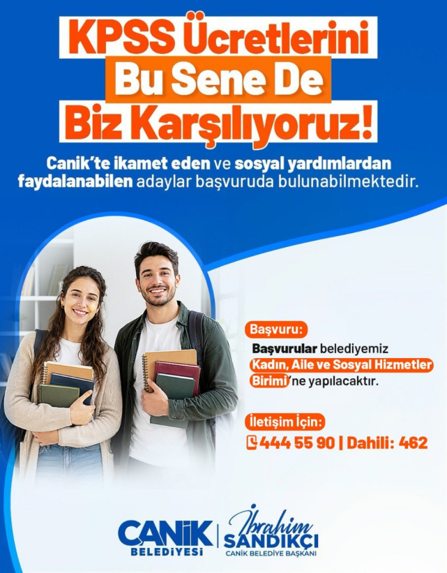 KPSS Ücretleri Canik Belediyesi'nden!