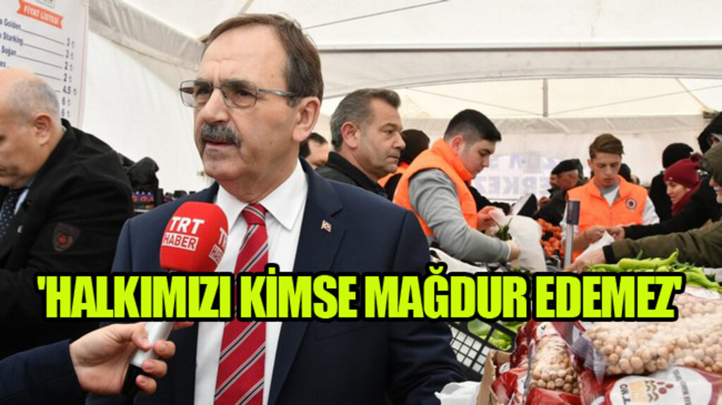 Başkan Zihni Şahin, Tanzim Satış Noktası'nda Konuştu!