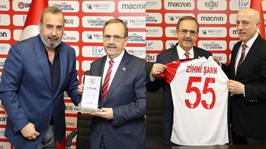 Samsunspor’dan Zihni Başkan’a Teşekkür Plaketi!