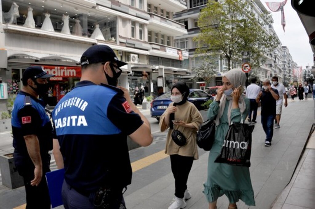 Zabıta Samsun'da Maske Denetiminde!