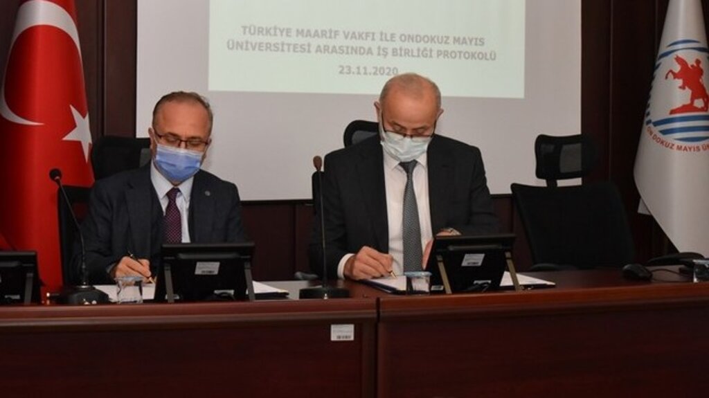 OMÜ İle Türkiye Maarif Vakfı Arasında İş Protokolü İmzalandı!