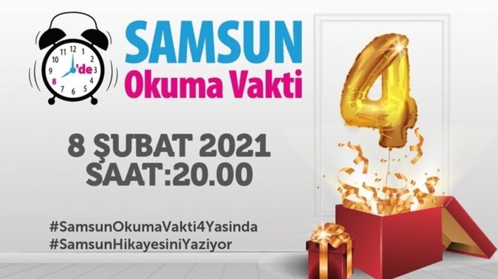 Samsun İçin Okuma Vakti Projesi Dördüncü Yılında!