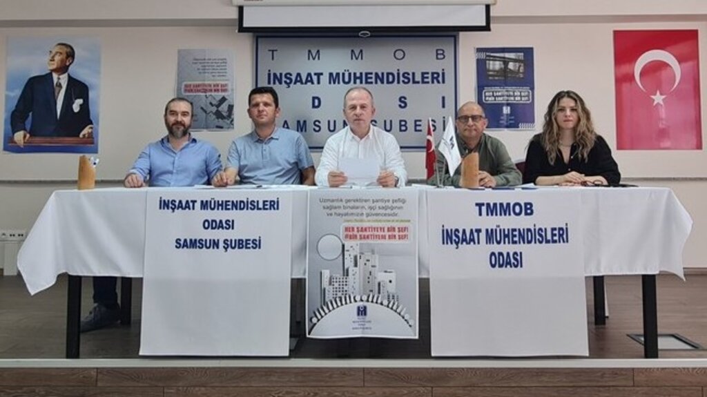 İMO Samsun'dan Güvenli Yapılaşma Uyarısı!