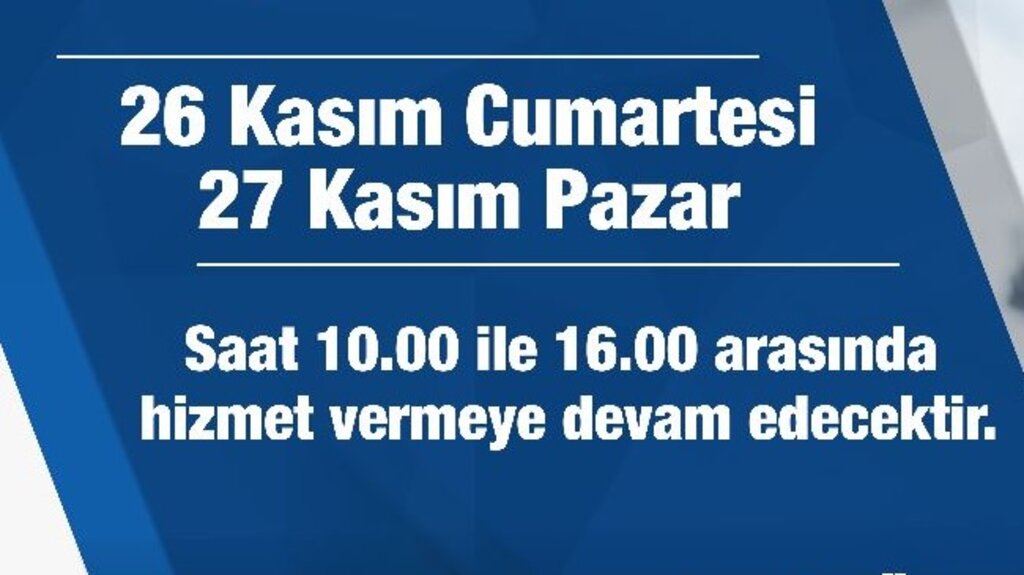 Canik Belediyesi Tahsilat Servisi Hafta Sonu Açık Olacak!