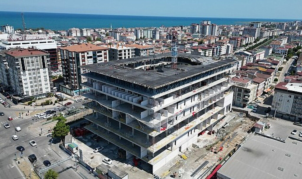 Samsun Şehir Kütüphanesi Hızla Yükseliyor!