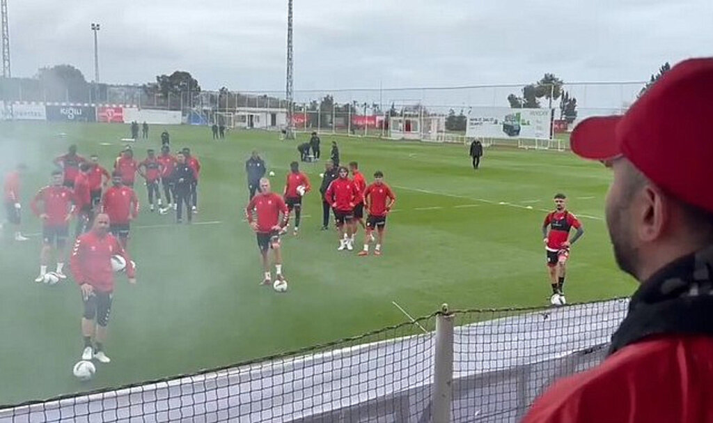 Bodrum Maçı Öncesi Samsunspor Taraftarı Futbolcularla Konuştu!