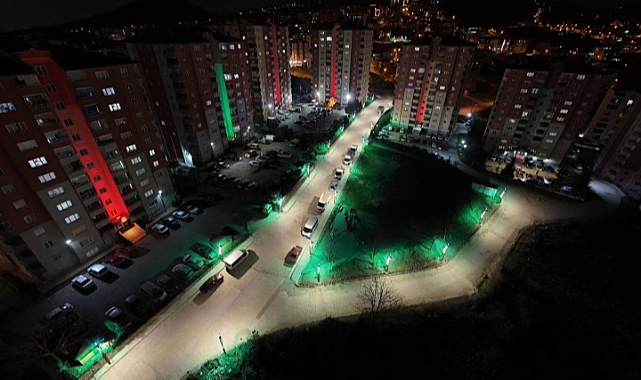 Canik Sokakları Tasarruflu Aydınlatma Sistemleriyle Aydınlık ve Güvenli!